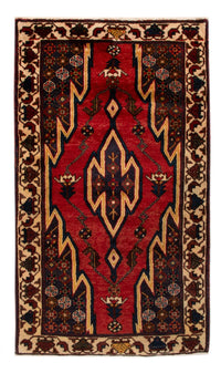 Alfombra persa - Nómada - Miana - 137 x 83 cm - rojo