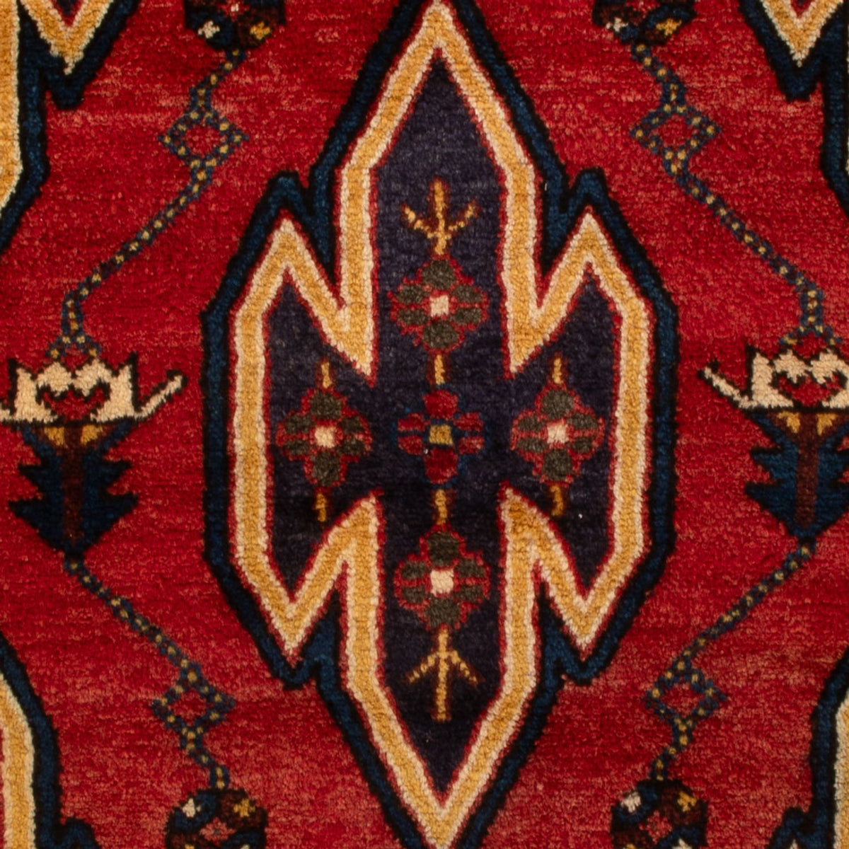 Alfombra persa - Nómada - Miana - 137 x 83 cm - rojo