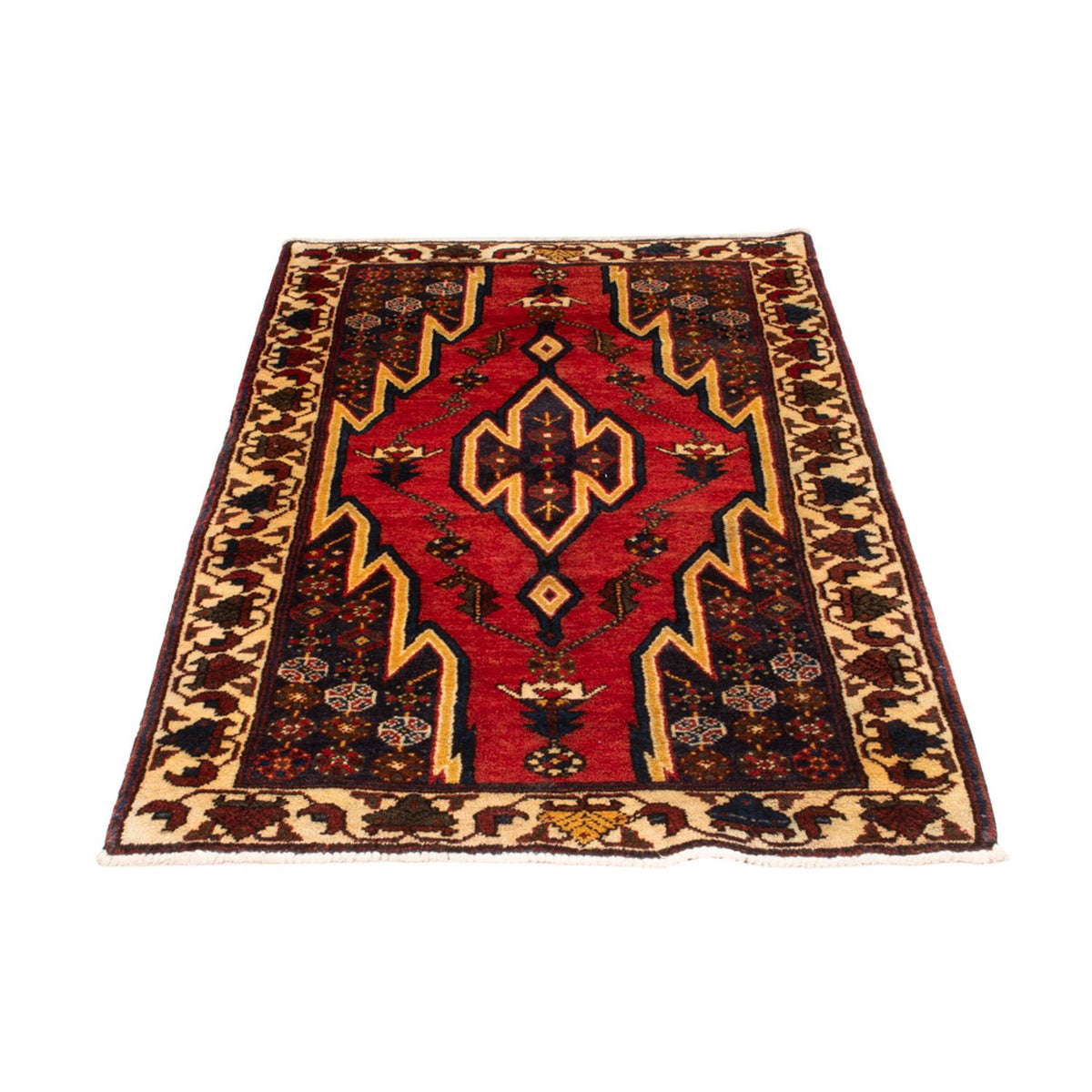 Alfombra persa - Nómada - Miana - 137 x 83 cm - rojo