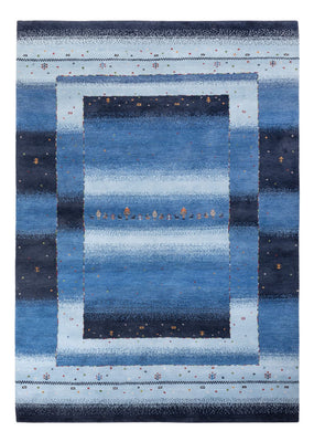Alfombra Gabbeh - Loribaft Indus - 243 x 169 cm - azul