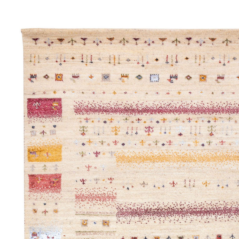 Alfombra Gabbeh - Loribaft Indus - 245 x 174 cm - crema