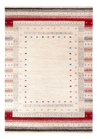 Alfombra Gabbeh - Loribaft Indus - 242 x 168 cm - crema