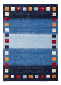 Alfombra Gabbeh - Loribaft Indus - 240 x 169 cm - azul