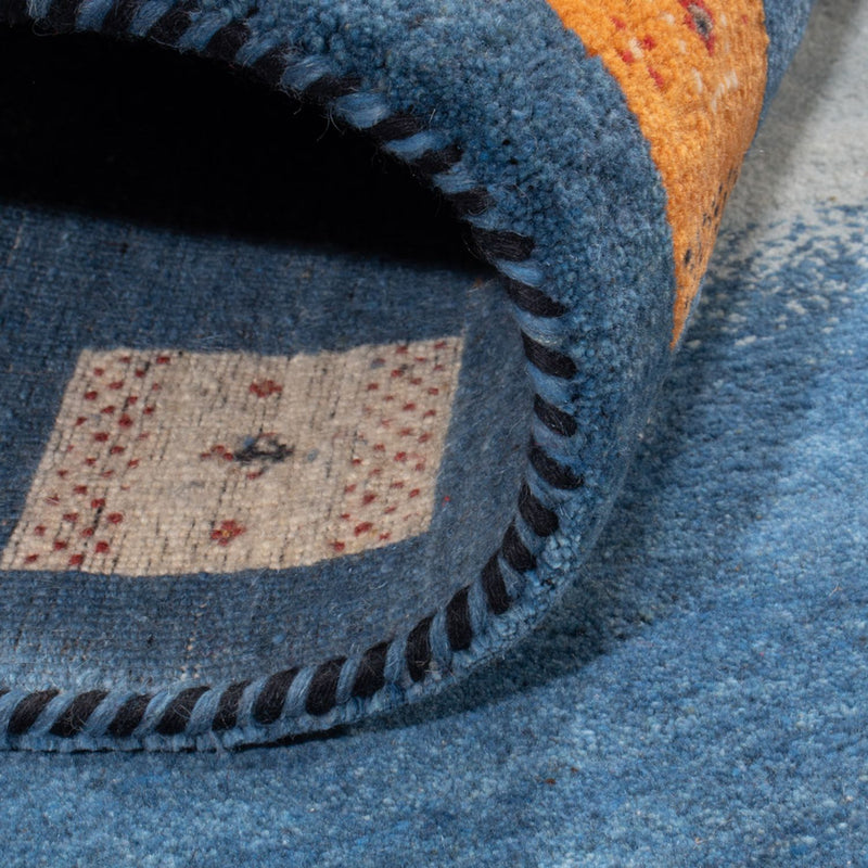 Alfombra Gabbeh - Loribaft Indus - 240 x 169 cm - azul