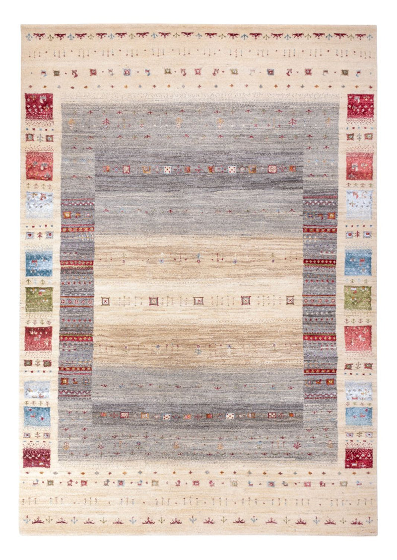 Alfombra Gabbeh - Loribaft Indus - 242 x 167 cm - natural