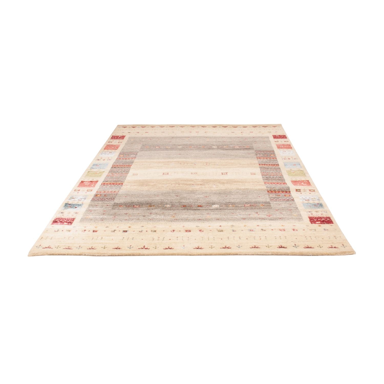 Alfombra Gabbeh - Loribaft Indus - 242 x 167 cm - natural