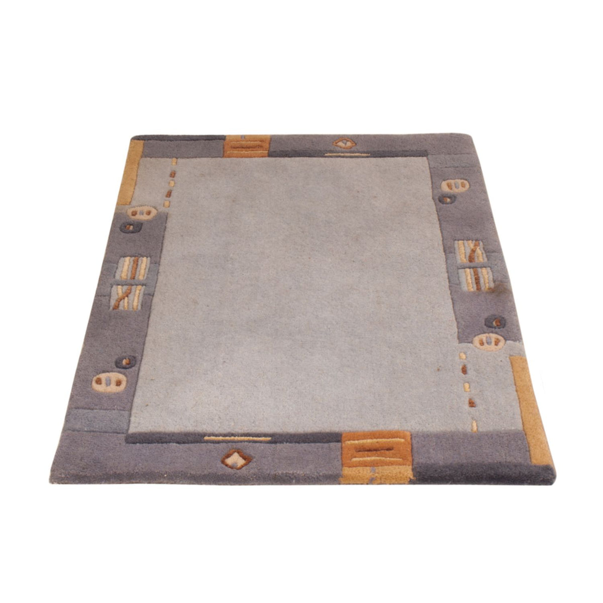 Alfombra de Nepal - 90 x 60 cm - gris