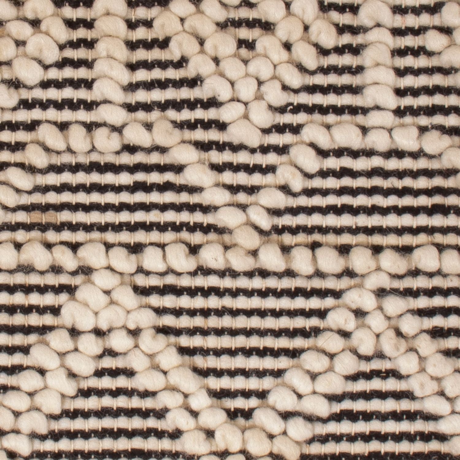 Alfombra de lana - 58 x 46 cm - blanco y negro