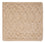 Alfombra de lana cuadrado  - 48 x 42 cm - beige