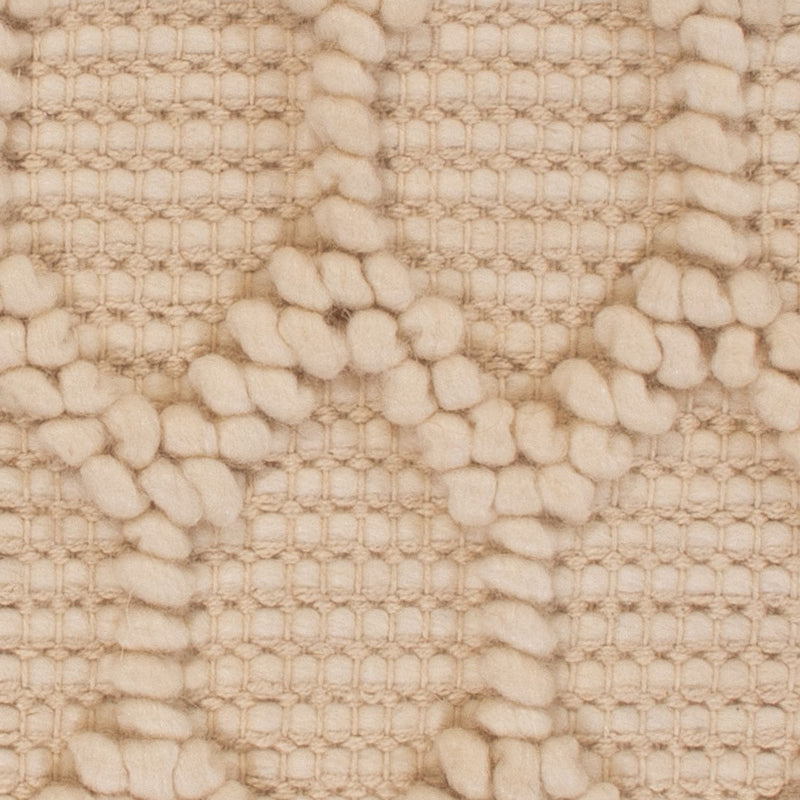 Alfombra de lana cuadrado  - 48 x 42 cm - beige