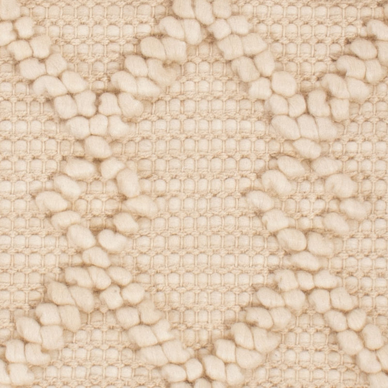 Alfombra de lana cuadrado  - 48 x 46 cm - crema