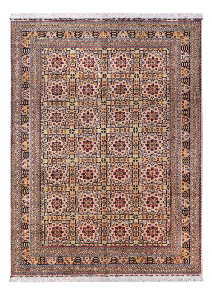 Alfombra afgana - 330 x 250 cm - beige oscuro