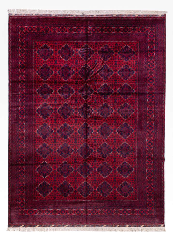 Alfombra afgana - 346 x 241 cm - rojo