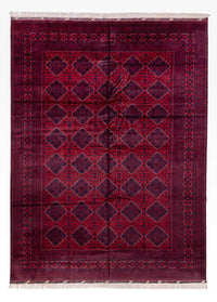 Alfombra afgana - 346 x 241 cm - rojo
