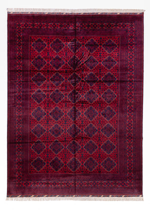 Alfombra afgana - 346 x 241 cm - rojo