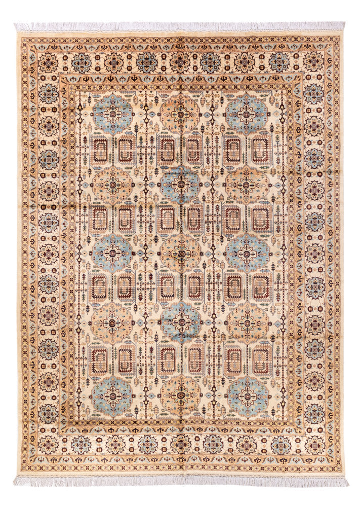 Alfombra afgana - 346 x 245 cm - beige claro