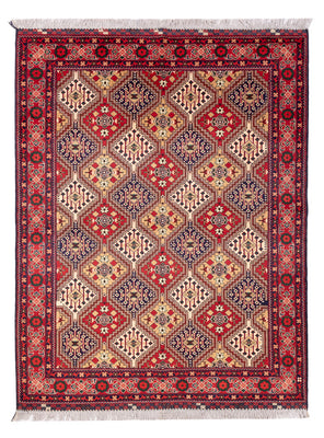 Alfombra afgana - 198 x 152 cm - multicolor