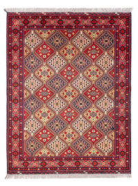 Alfombra afgana - 198 x 152 cm - multicolor
