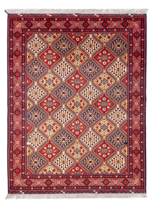 Alfombra afgana - 198 x 152 cm - multicolor
