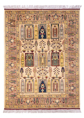 Alfombra afgana - 199 x 150 cm - beige