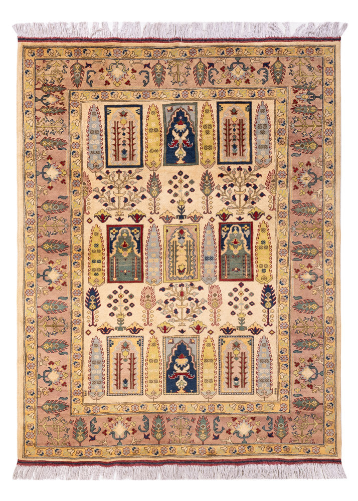 Alfombra afgana - 199 x 150 cm - beige