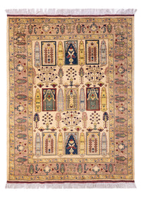 Alfombra afgana - 199 x 150 cm - beige