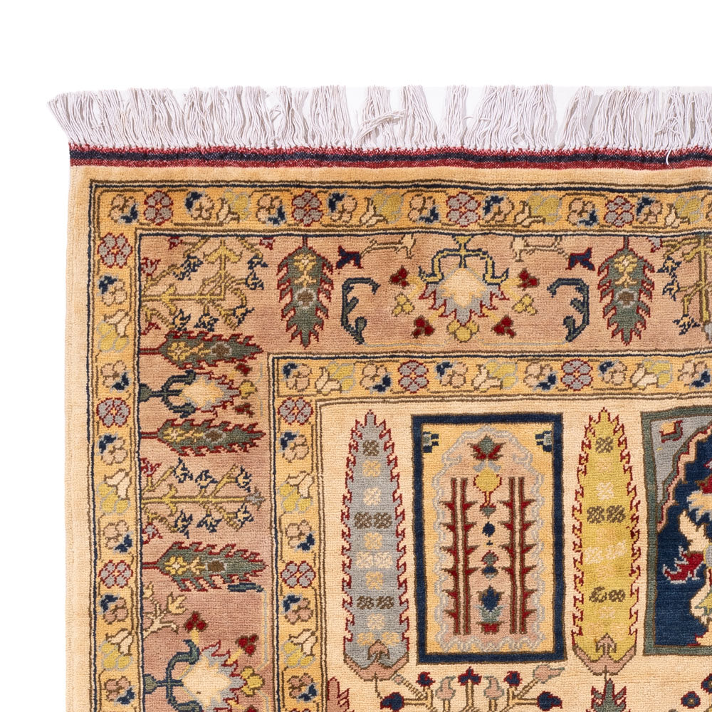 Alfombra afgana - 199 x 150 cm - beige