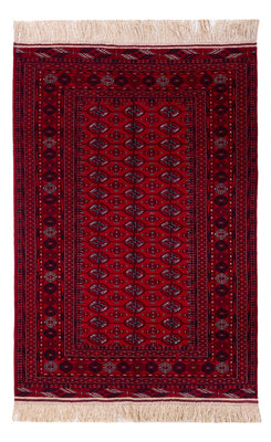 Alfombra afgana - Bukhara - 194 x 133 cm - rojo oscuro