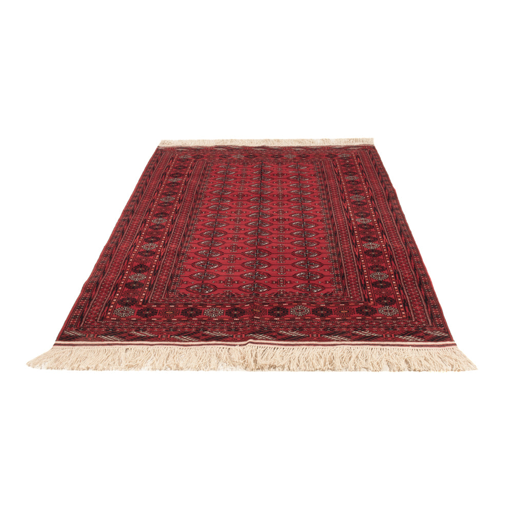 Alfombra afgana - Bukhara - 194 x 133 cm - rojo oscuro