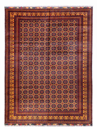 Alfombra afgana - 388 x 286 cm - beige oscuro