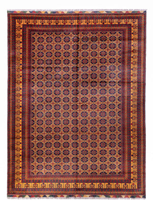 Alfombra afgana - 388 x 286 cm - beige oscuro