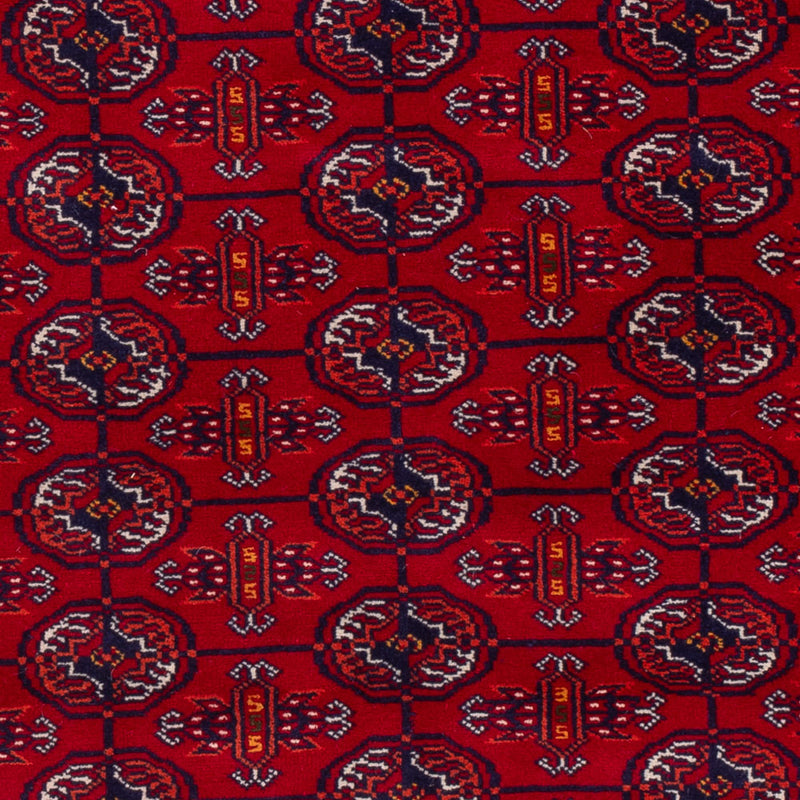 Alfombra afgana - Bukhara - 189 x 133 cm - rojo oscuro