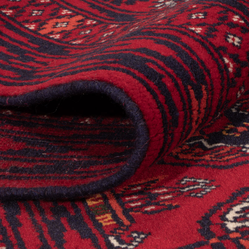 Alfombra afgana - Bukhara - 189 x 133 cm - rojo oscuro