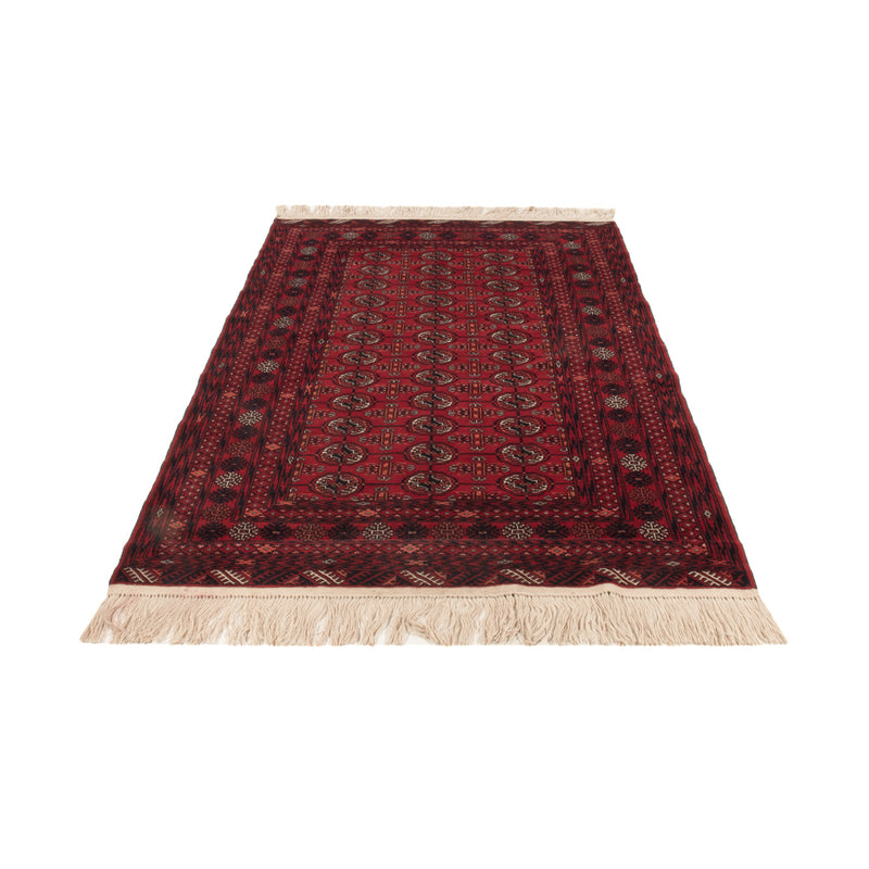 Alfombra afgana - Bukhara - 189 x 133 cm - rojo oscuro