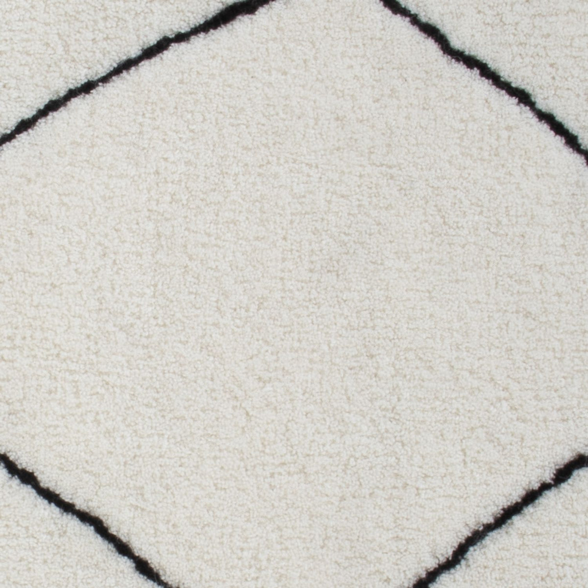 Alfombra de lana cuadrado  - 62 x 62 cm - gris claro