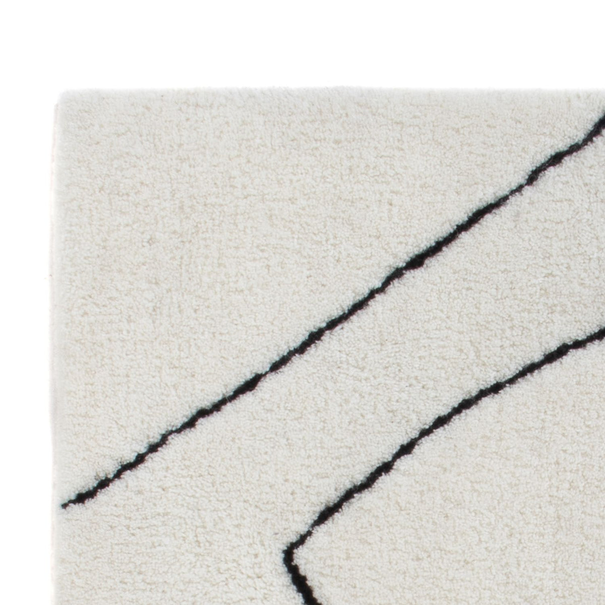 Alfombra de lana cuadrado  - 62 x 62 cm - gris claro