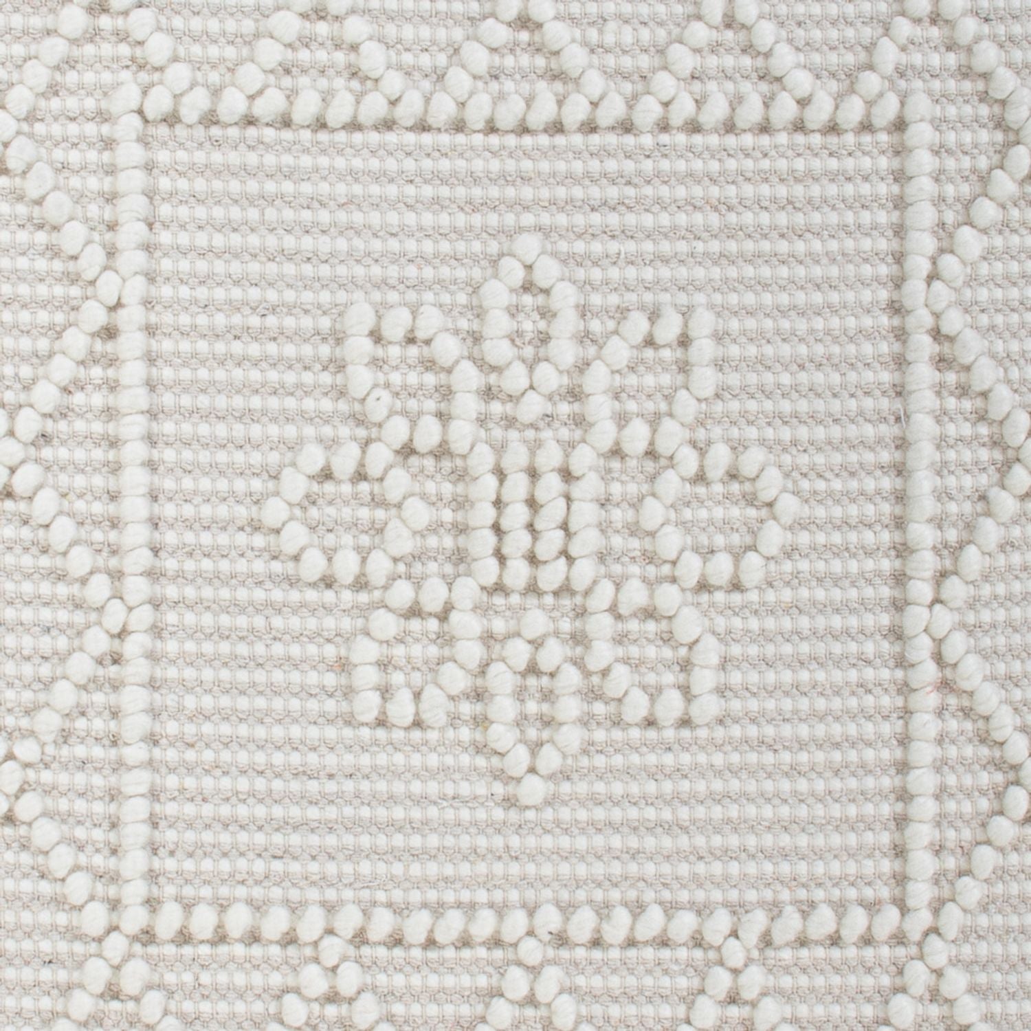 Alfombra de lana - 93 x 60 cm - gris claro
