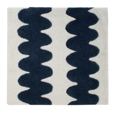 Alfombra de lana cuadrado  - 60 x 60 cm - multicolor