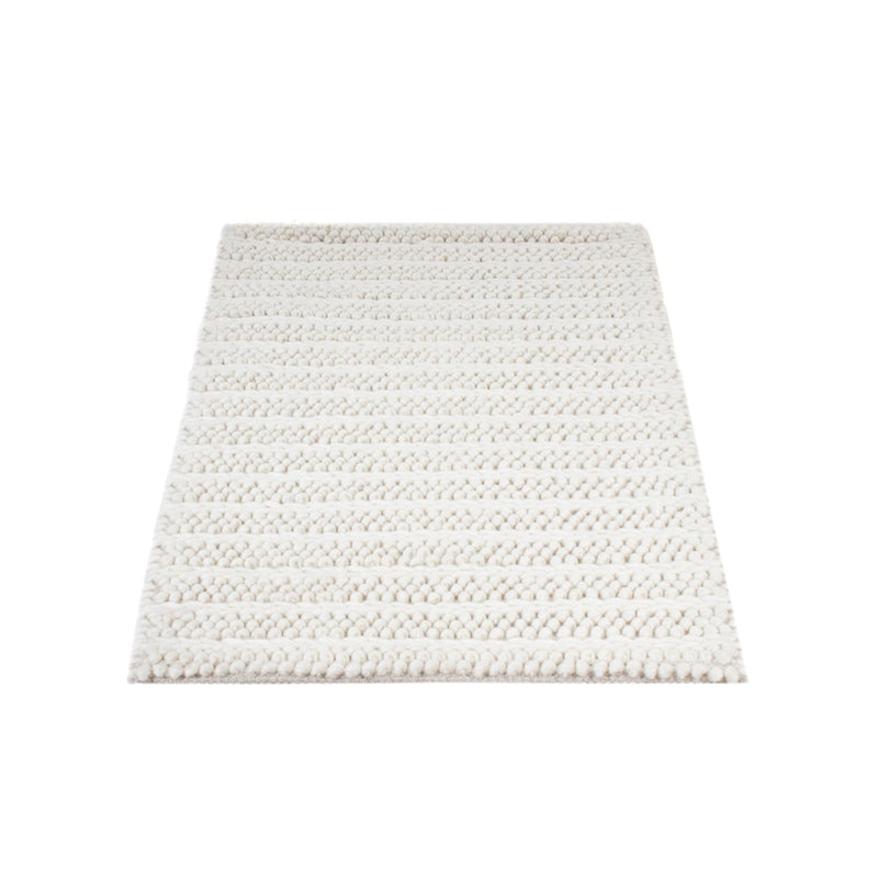 Alfombra de lana - 95 x 63 cm - gris claro