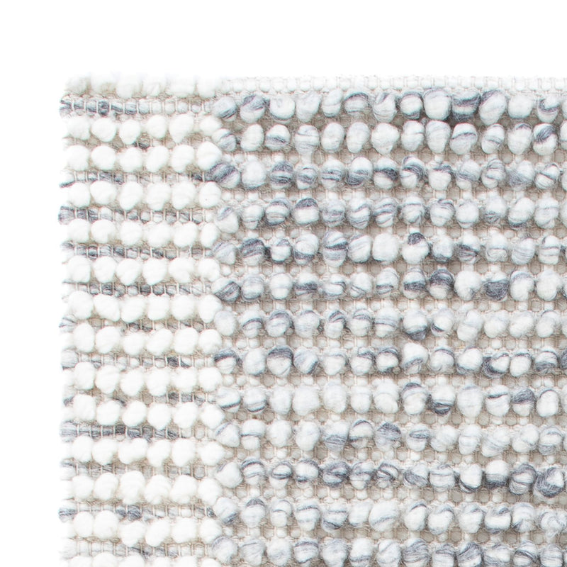 Alfombra de lana - 94 x 60 cm - gris