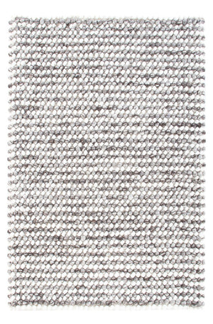 Alfombra de lana - 94 x 60 cm - gris