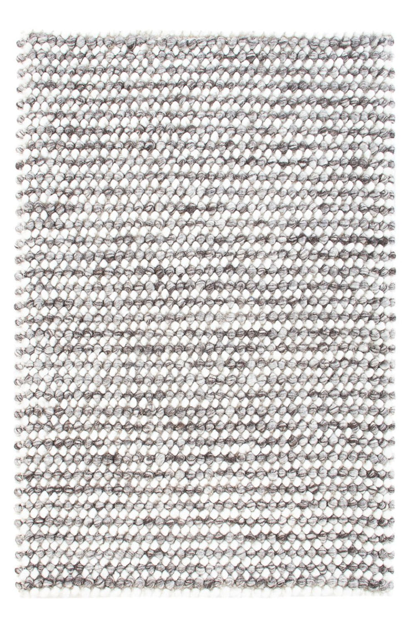 Alfombra de lana - 94 x 60 cm - gris