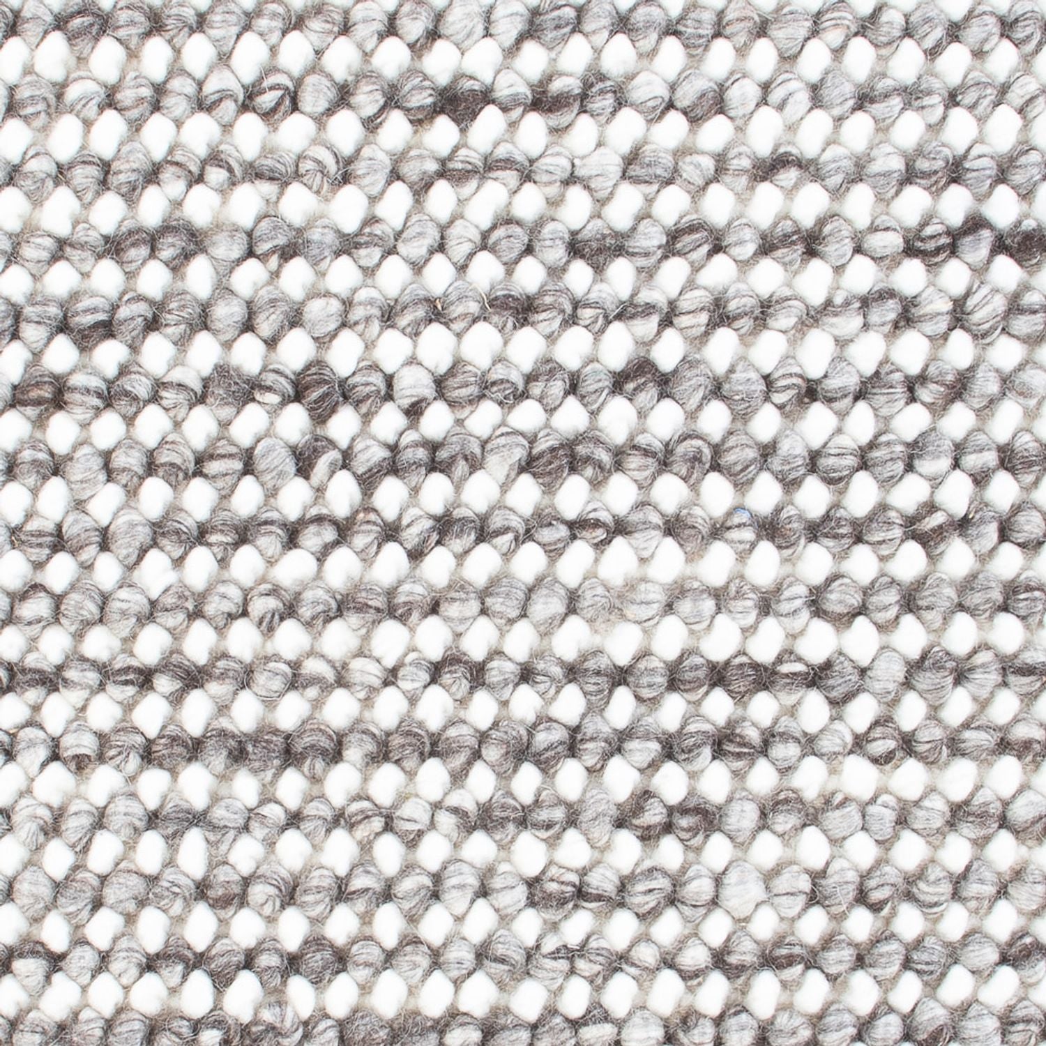 Alfombra de lana - 94 x 60 cm - gris