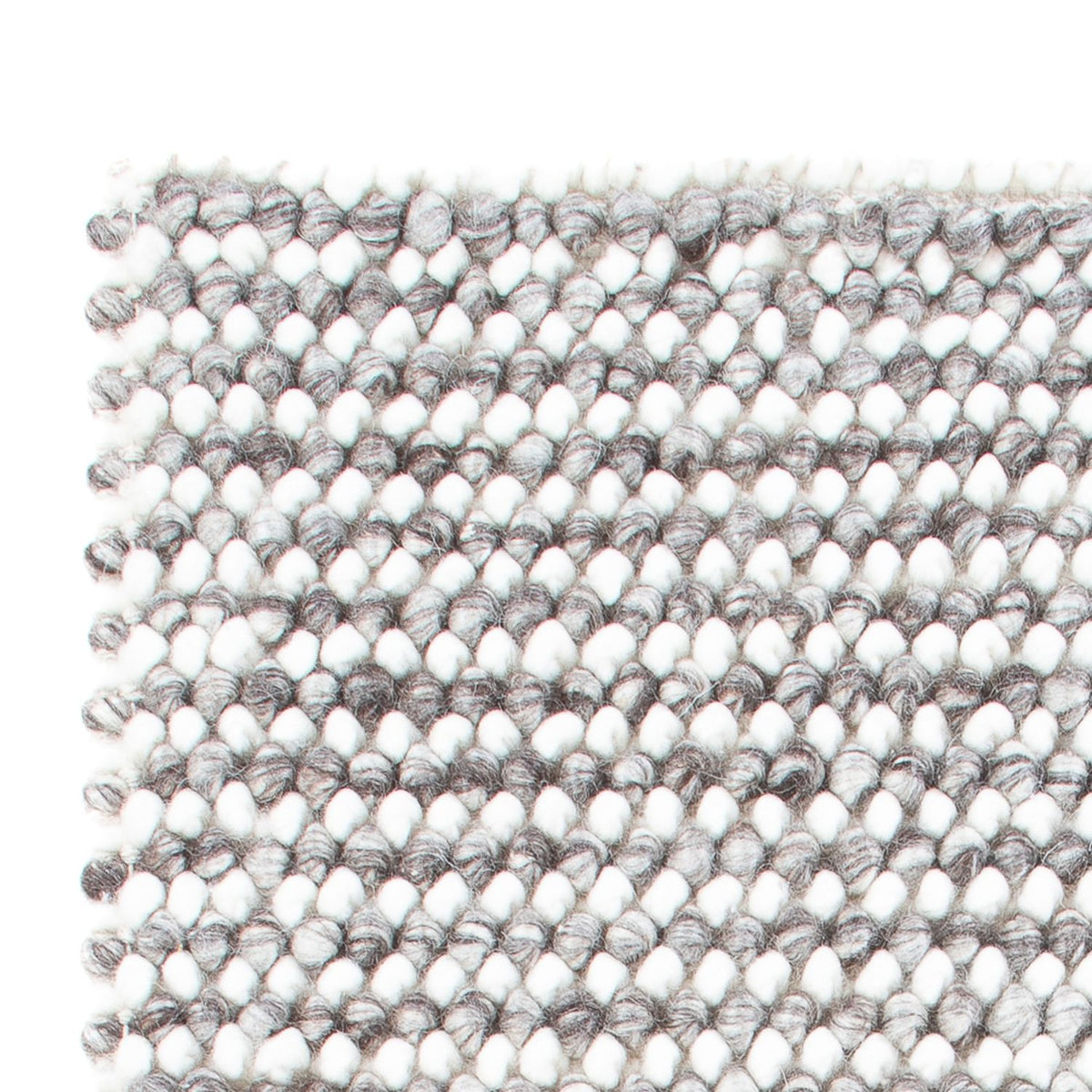 Alfombra de lana - 94 x 60 cm - gris