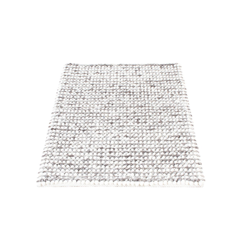 Alfombra de lana - 94 x 60 cm - gris