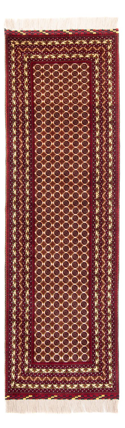 Alfombra de pasillo Alfombra afgana - 287 x 90 cm - beige