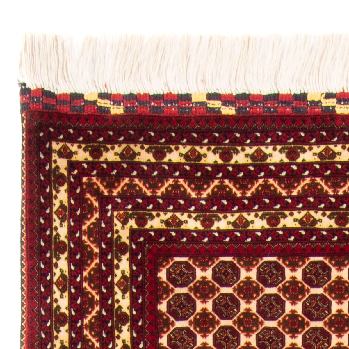 Alfombra de pasillo Alfombra afgana - 287 x 90 cm - beige