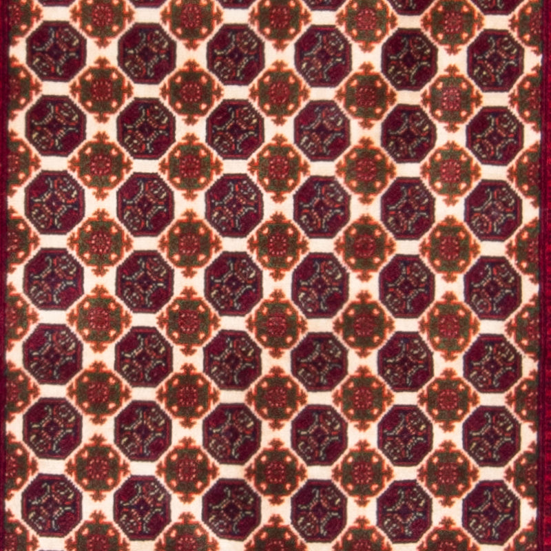 Alfombra de pasillo Alfombra afgana - 287 x 88 cm - beige