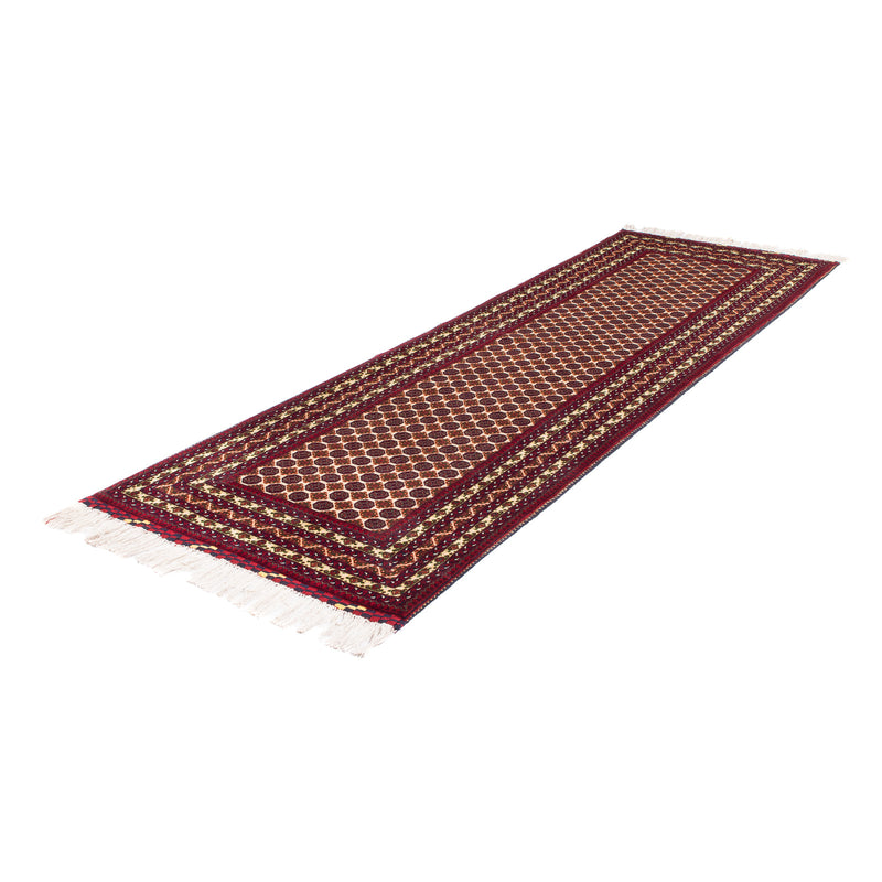 Alfombra de pasillo Alfombra afgana - 287 x 88 cm - beige