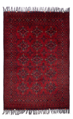 Alfombra afgana - Bukhara - 293 x 194 cm - rojo